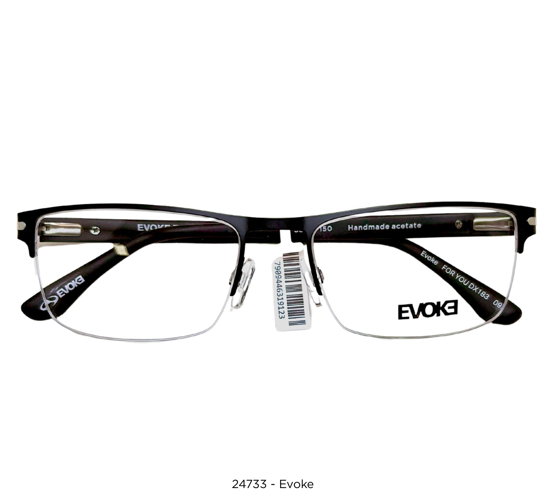 Evoke 24733 — frente da armação Masculino
